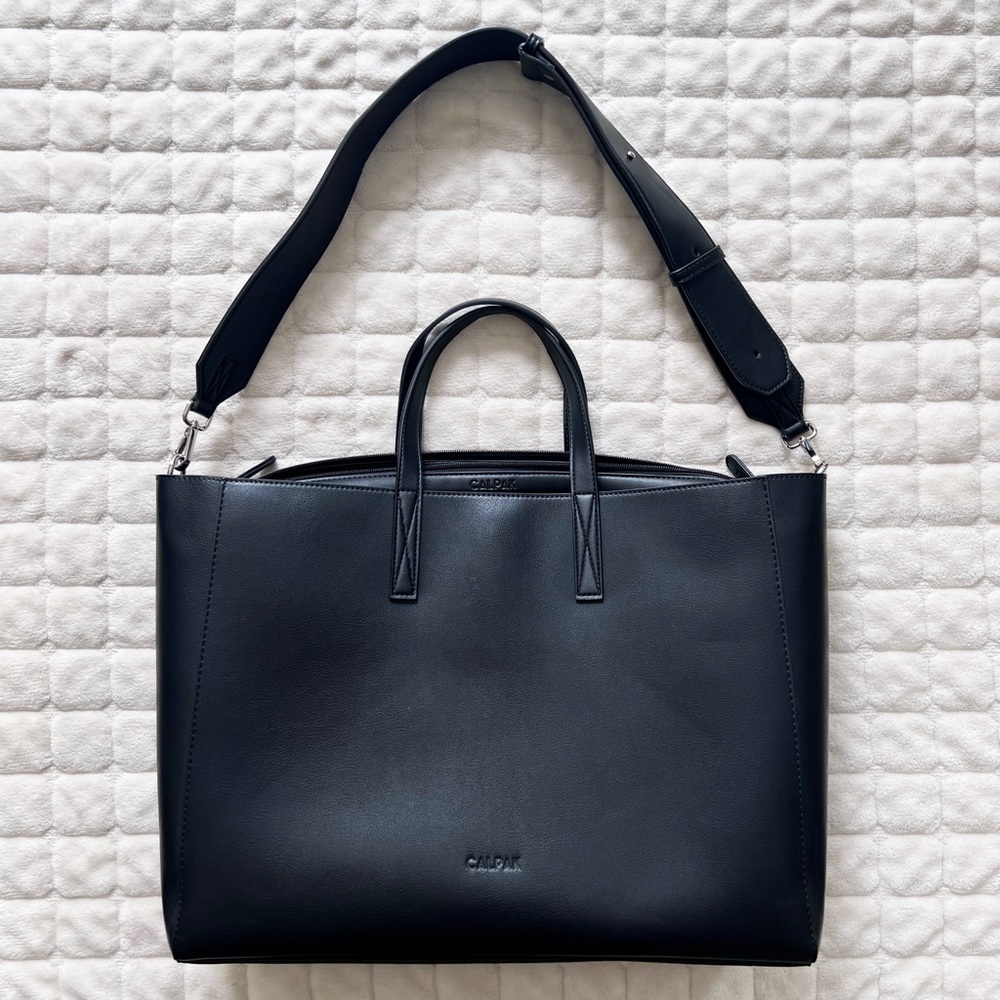 CALPAK Haven Laptop Tote Bag Black